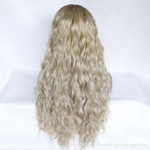 high temperature heat resistant fiber black and grey corn perm wig